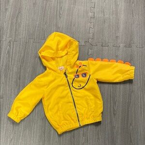 Wonder Nation Yellow Hoodie with Dinosaur Design